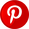 The image displays the pinterest logo, which features a stylized white letter P on a bold red circular background. the design is simple yet recognizable, embodying pinterest&rsquo;s visual identity.